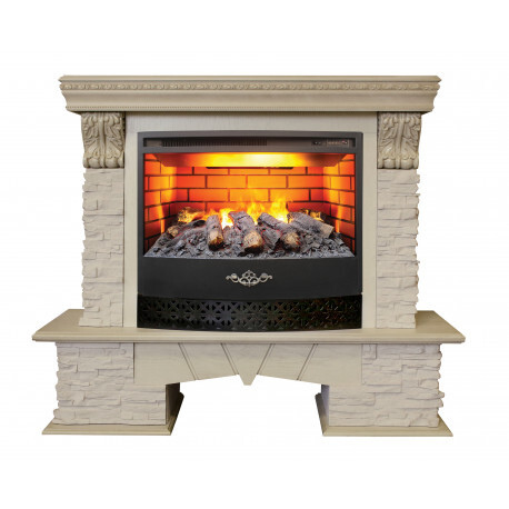 Электрокамин Rockland Lux 25,5 WT c очагом FireStar 25,5 3D